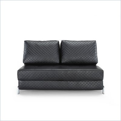Lifestyle Solutions Marquee St. Martin Convertible Sofa in Black