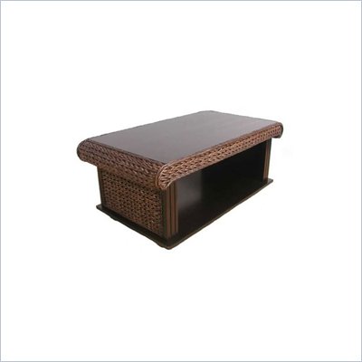 Lifestyle Solutions Martinique Wicker Java Coffee Table