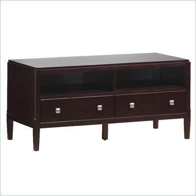 Lifestyle Solutions New Hampshire 2 Drawer Media Console in Wenge