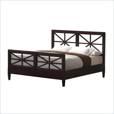 Lifestyle Solutions New Hampshire Panel Bed in Wenge Finish