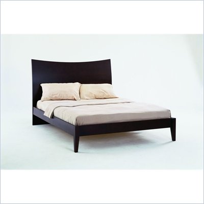 Lifestyle Solutions Retro Zen Modern Platform Bed in Cappuccino
