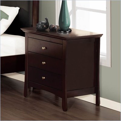 Lifestyle Solutions S375VI Series Nightstand in Twilight Cherry