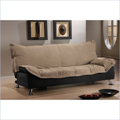 LifeStyle Solutions San Juan Casual Convertible Sofa in Khaki/Black