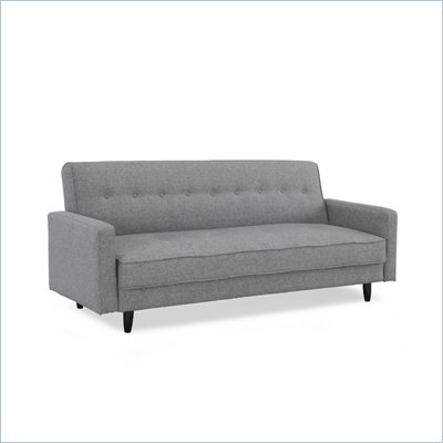 Lifestyle Solutions Serta Dream Convertible Sofa in Valerie Ash Fabric