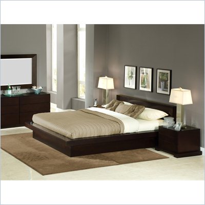 Furniture Solutions on Lifestyle Solutions Zurich Platform Bed In Cappuccino Finish   Zur Xxb