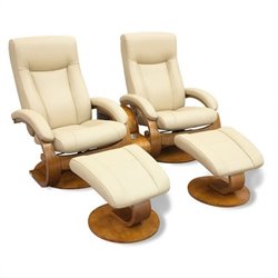 Mac Motion Chairs Oslo 2 Piece Set in Cobblestone Leather Best Price