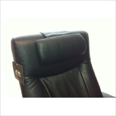 Mac Motion Chair Top Grain Leather Cervical Pillow in Black (Set of 3)