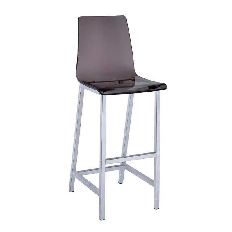 Coaster 30 Acrylic Bar Stool in Smoke