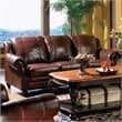 ADD TO YOUR SET: Coaster Furniture Tri-tone Top Grain Leather Sofa