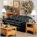Coaster Furniture Sao Paulo Black Leather Sofa