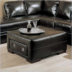 Coaster Furniture Roma Leather Storage Ottoman