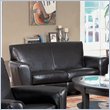 Coaster Furniture Espresso Brown Bycast Leather Loveseat