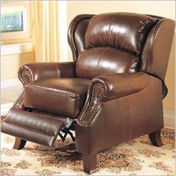 Coaster Furniture Windsor Leather Wing Chair Recliner