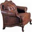 ADD TO YOUR SET: Coaster Furniture Classic Tri-tone Brown Leather Chair