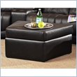 Coaster Furniture Theater Wedge Storage Ottoman in Black