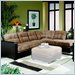 Coaster Hermosa Beach Microfiber Sectional Sofa