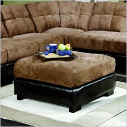 Coaster Hermosa Beach Microfiber Coffee Table Ottoman
