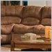 Coaster Hardwood Reclining Sectional Sofa Extension in Wrangler Microfiber