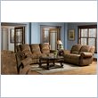 Coaster Ergonomic 3 Piece Reclining Living Room Set in Distressed Microfiber