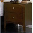 ADD TO YOUR SET: Coaster Tamara Contemporary 2 Drawer Nightstand in Dark Walnut