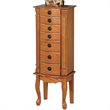 ADD TO YOUR SET: Coaster Seven Drawer Jewelry Armoire in Warm Oak