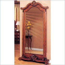 Coaster Standing Bevelled Grand Mirror in Brown