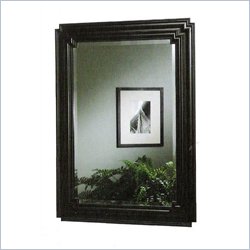 Coaster Wall Mirror with Wooden Black Frame
