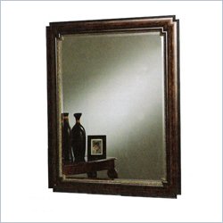 Coaster Wall Mirror with Dark Brown Frame