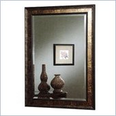 Coaster Wall Mirror with Black and Copper Frame