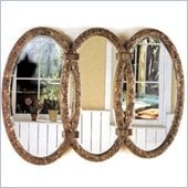 Coaster Triplet Mirror in Antique Bronze Finish
