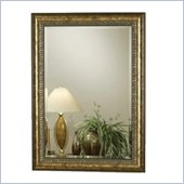 Coaster Square Wall Mirror in Wood and Gold