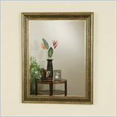 Coaster Wood with Gold Trim Square Wall Mirror