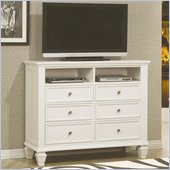 Coaster Classic Media Chest in White