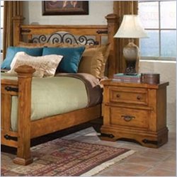 Coaster William Nightstand in Dark Distressed Pine