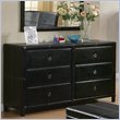 ADD TO YOUR SET: Coaster Upholstered Dresser in Dark Brown Bycast