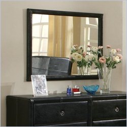 Coaster Mirror with an Upholstered Frame in Dark Drown Bycast Best Price