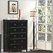 Coaster  Chest Upholstered in Dark Brown Bycast