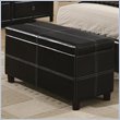 ADD TO YOUR SET: Coaster Danielle Upholstered Bench in Black
