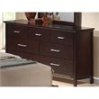 ADD TO YOUR SET: Coaster Kendra 7 Drawer Double Dresser in Mahogany Finish
