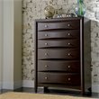 ADD TO YOUR SET: Coaster  Six Drawer Chest in Rich Cappuccino Finish