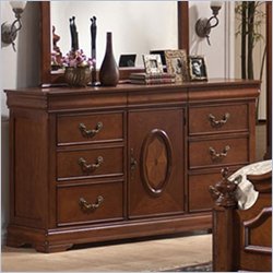 Coaster  Traditional Six Drawer Dresser in Rich Caramel Finish