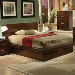 Coaster Platform Bed in Light Cappuccino Finish Best Price