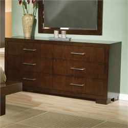 Coaster Six Drawer Dresser in Light Cappuccino Finish Best Price
