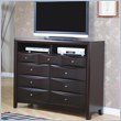 ADD TO YOUR SET: Coaster Phoenix 7 Drawer Media Chest in Rich Cappuccino Finish