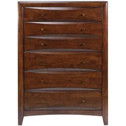 Coaster 6 Drawer Chest in Dark Walnut Finish Best Price