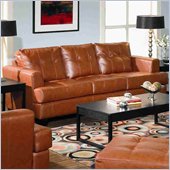 Coaster Samuel Contemporary Leather Sofa