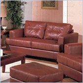 Coaster Samuel Contemporary Leather Loveseat