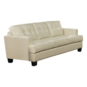 Coaster Samuel Contemporary Leather Sofa