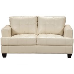 Coaster Samuel Contemporary Leather Loveseat