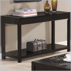 Coaster Holowell Sofa Table with Bottom Shelf in Deep Cappuccino Finish Best Price